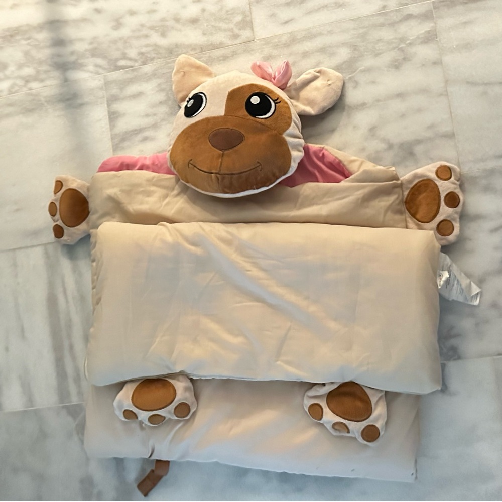 Funhouse Kids sleeping bag animal stuffed shaped